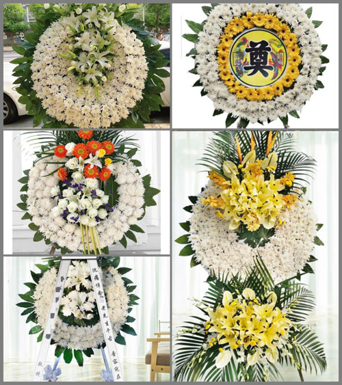 福建宁德古田县黄田镇后坪村花圈速递